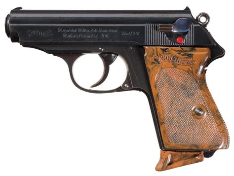 Scarce 9mm Kurz Walther Ppk Semi Automatic Pistol