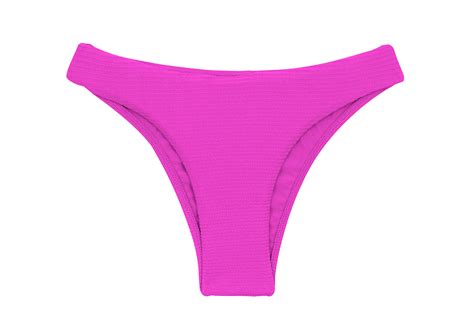 Textured Pink Magenta Fixed Bikini Bottom Bottom St Tropez Pink