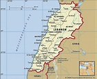 Map of Lebanon and geographical facts, Where Lebanon is on the world ...