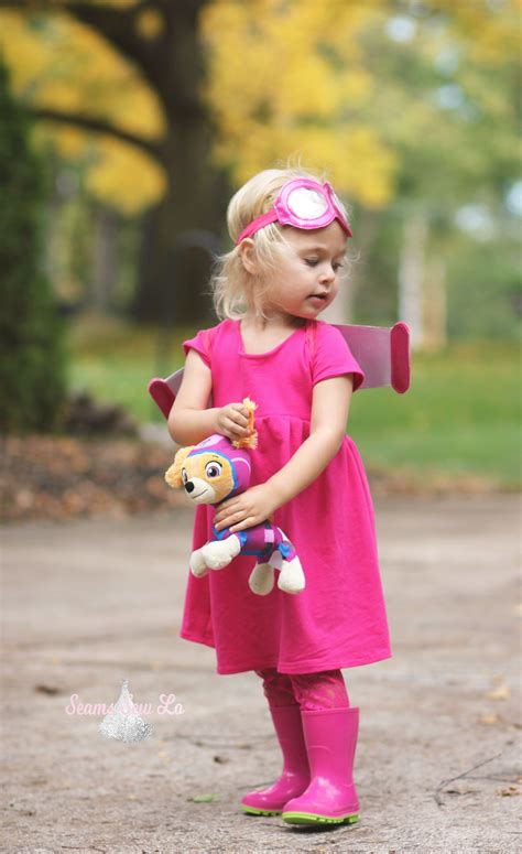 Skye Halloween Costume Paw Patrol Pink Dog Diy Paw Patrol