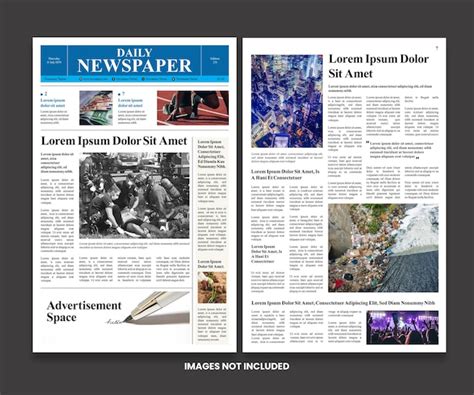 Premium Vector Daily Newspaper Design Template