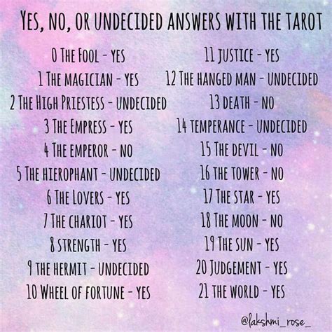 Single card yes or no tarot meanings. yes or no | Learning tarot cards, Tarot cards for beginners, Tarot card spreads