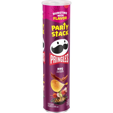 Pringles Mega Stack Bbq Potato Crisps Shop Chips At H E B