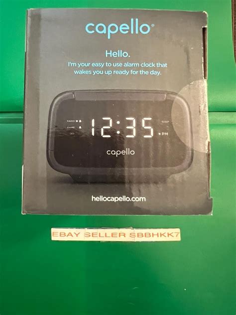 Capello Sleep Easy Digital Alarm Clock With Am/fm Radio Black CR15 B2