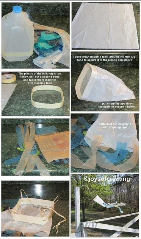 Windsock Project Using Plastic Bagsand Milk Jug Joysofcreating