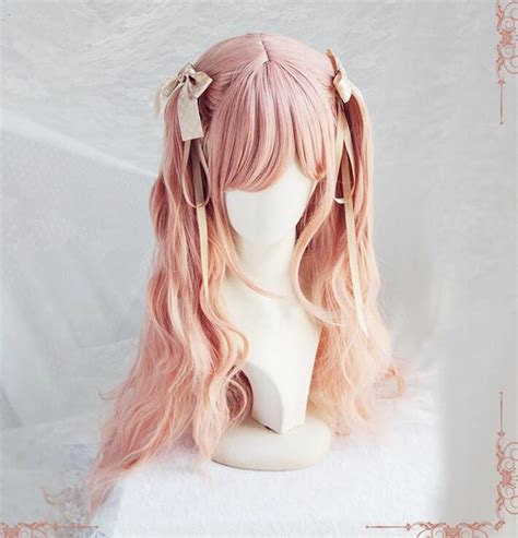 Cosplay Princess Pastel Pink Long Wig · Cute Kawaii ｛harajuku Fashion