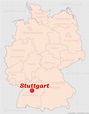 Stuttgart Deutschlandkarte | Rurradweg Karte