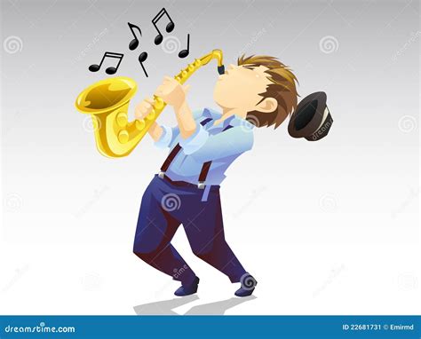Saxophone Musician Stock Illustration Illustration Of Saxophonist