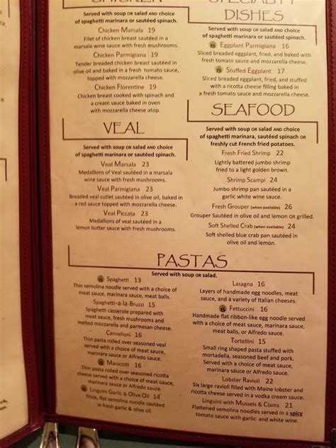 Online Menu of Mom & Dad's Italian Restaurant Restaurant, Valdosta