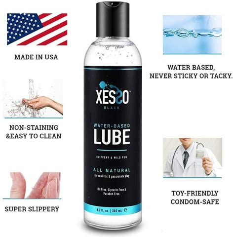 Water Based Lube Personal Lubricant For Sex All Natural XESSO 8 3 Oz