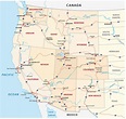 Map of Western United States | Mappr