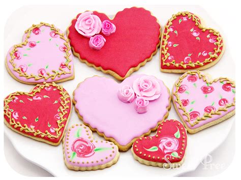 kishmish kitchen decorated sugar cookies valentine s day hearts