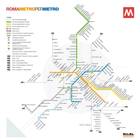 Mapa Del Metro De Roma En Pdf