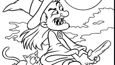 Scary Witch Coloring Pages At Getdrawings Free Download