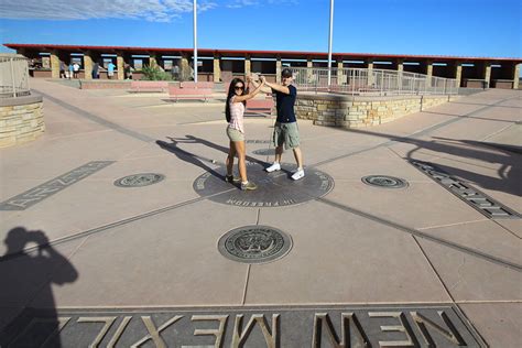 American Expeditioners At Four Corners National Monument