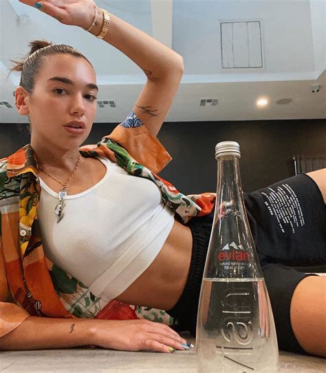 Dua Lipa Shared A Sexy Selfie To Celebrate Her Role As Evians New