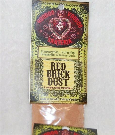 Red Brick Dust 1 Consecration Protection Prosperity Santeria