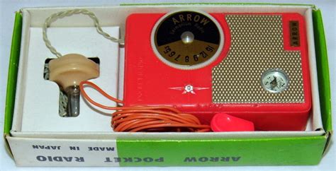 Vintage Arrow Pocket Germanium Crystal Radio Model Ar 100 Broadcast