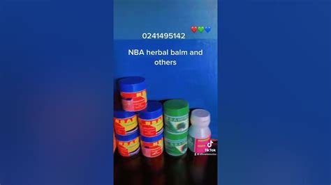 NBA Herbal Balm nice to you 👍👍👍#buying #ghananews #tiktokvideo - YouTube