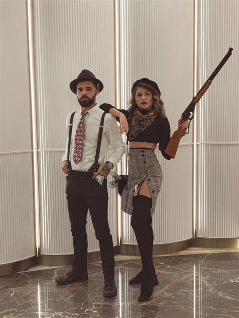 Bonnie And Clyde Couples Halloween Costume Boyfriend And Girlfr