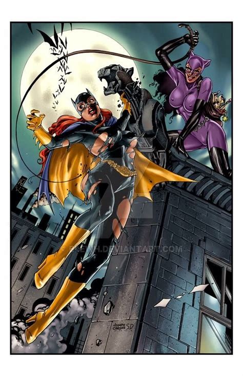 Batgirl Vs Catwoman Batman Detective Comics Superhero Movies Marvel