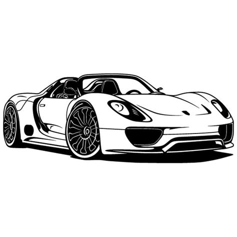 Vinilos Decorativos Porsche 918 Spyder Porsche 918 Cómo Dibujar