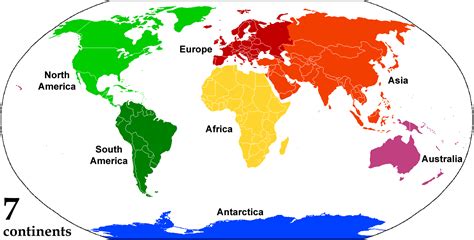 From Wikiwand Animated Color Coded Map Showing The Various Continents
