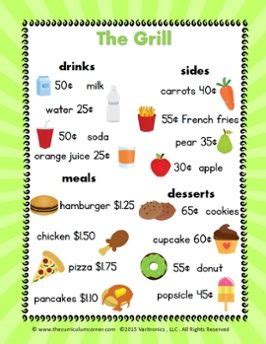 If you have comments or suggestions, please put them in. MENU MATH : lesson for grades 1-3 | Money math, Second ...