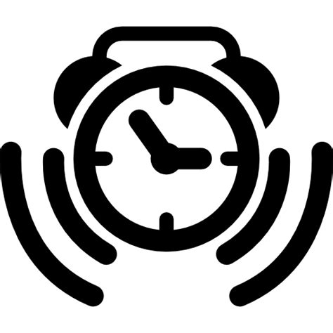 Turn on your iphone 7 and iphone 7 plus. Alarm clock ringing symbol - Free Tools and utensils icons
