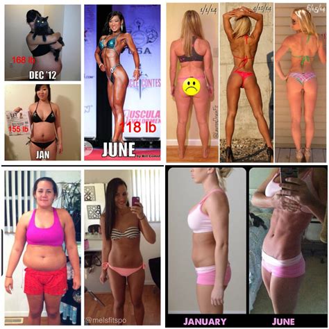 Realistic Month Body Transformation Female Transformation Body Fitness Inspiration Lose