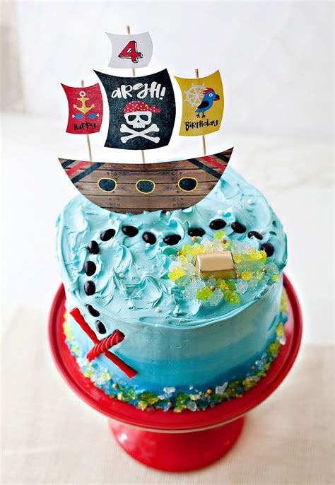 Easy And Modern Pirate Cake Tutorial Hostess With The Mostess®
