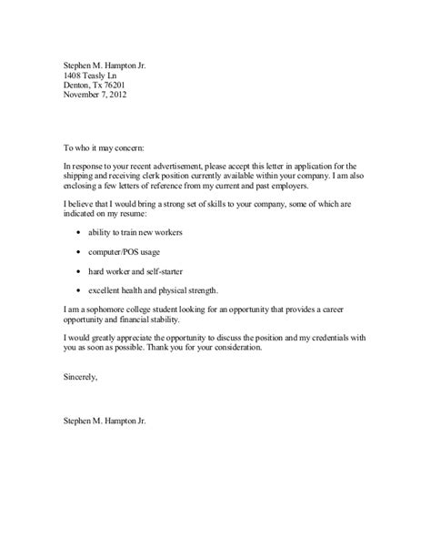 Discuss your background, research experience, and what you want to. Job Application Letter Sample Doc