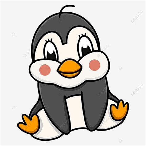 Cute Cartoon Baby Penguin