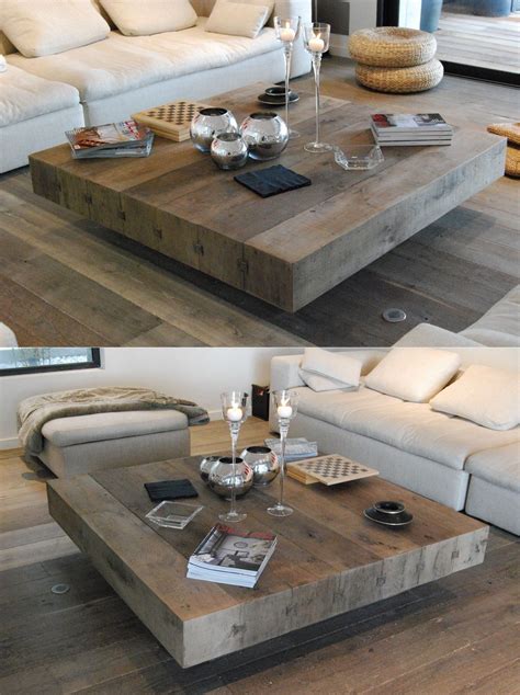 Bonheur Wooden Handmade Square Coffee Table By Didier Cabuy