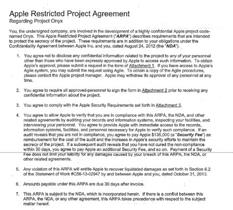 Dieses vertragsformular wurde mit größter sorgfalt erstellt, erhebt aber keinen anspruch auf vollständigkeit und richtigkeit. Geheimhaltungsverträge: Was es heißt, Zulieferer für Apple ...