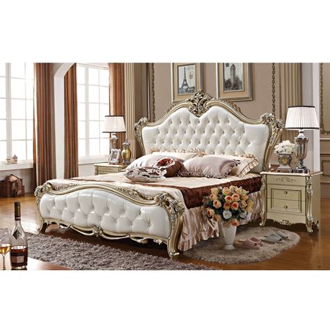European Luxury King Size Latest Classic Bedroom Furniture Set In