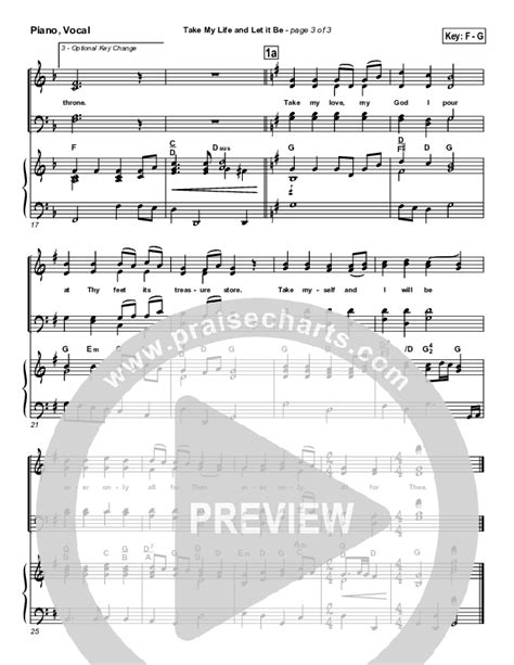 Take My Life And Let It Be Sheet Music PDF PraiseCharts Traditional