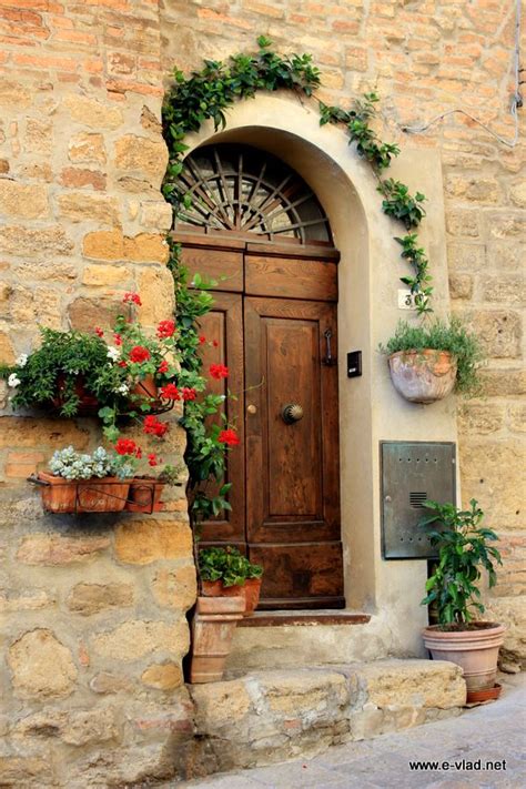 Beautiful Doors In Italy Volterra Italy Flowers Adn Beautiful Door