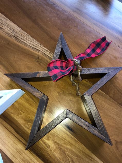 Handcrafted Solid Wood Rustic Stars Etsy