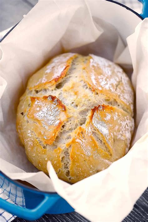 The saving grace for inexperienced bread bakers is jeff hertzberg and zoe françois' the new artisan bread in five minutes a day. Dutch Oven No Knead Bread (with perfect crusty crust ...