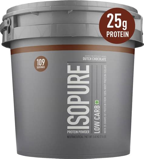 Isopure Low Carb 100 Isolate Powder With 25gm Protein Per Serve Whey