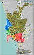 Map Defining Major Districts of San Diego