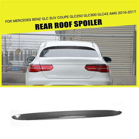 Carbon Fiber Frp Rear Roof Spoiler Window Wing For Mercedes Benz Glc