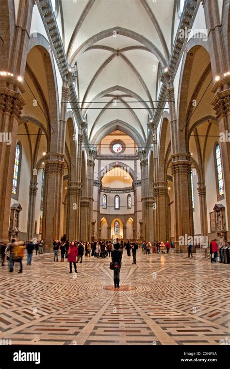 Florences Cathedral Of Santa Maria Del Fiore Interior Stock Photo Alamy