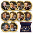 The 10 Greatest Presidents in Color Coin Set | Gold-Layered | Gold ...