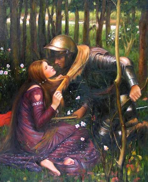 Pretty Art Knight And Wife Kissing My Style John William Waterhouse William Waterhouse