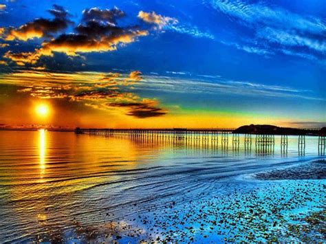 Beautiful Beach Sunset Wallpaper Wallpapersafari