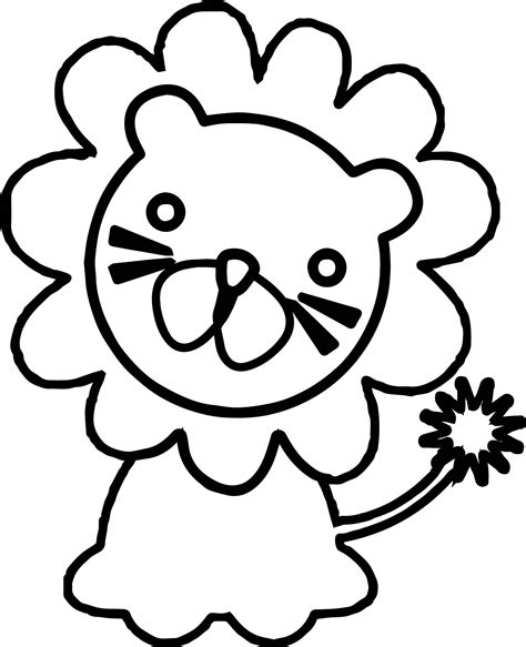Cartoon Lion Coloring Pages At Free