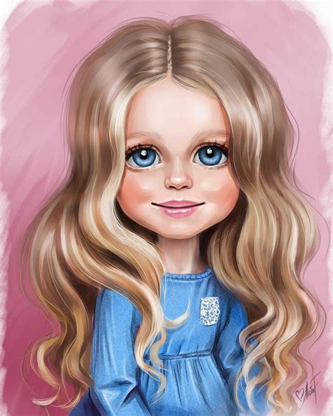 Doll Painting Painting For Kids Art For Kids Portrait Cartoon