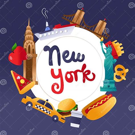 Super Cute New York Culture Copy Space Background Editorial Stock Image